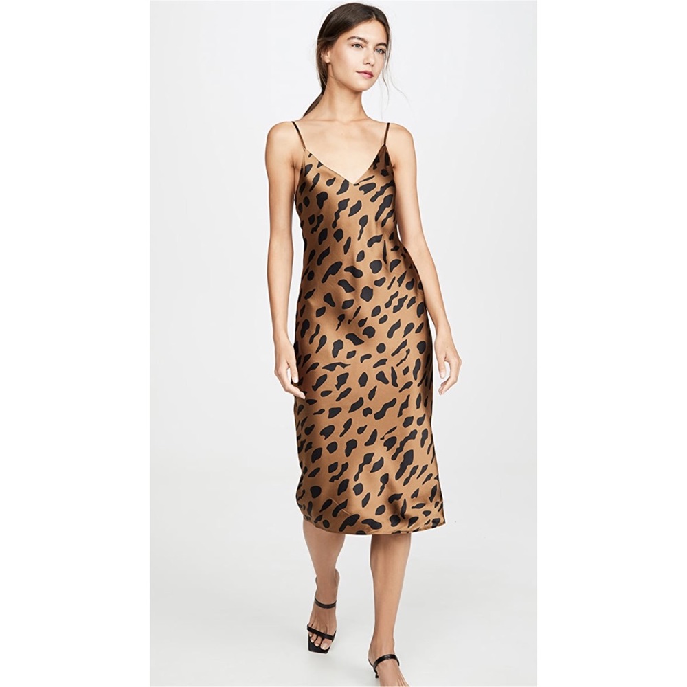 L'AGENCE Jodie V Neck Slip Dress